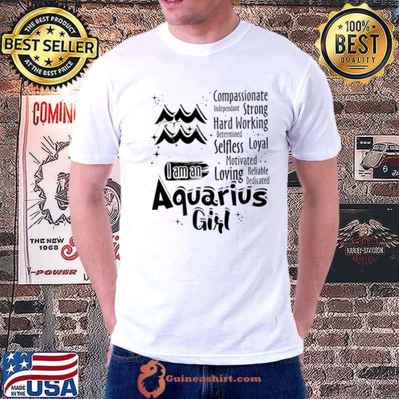 Best i Am An Aquarius Girl Zodiac Sign Women Funny Premium T-Shirt