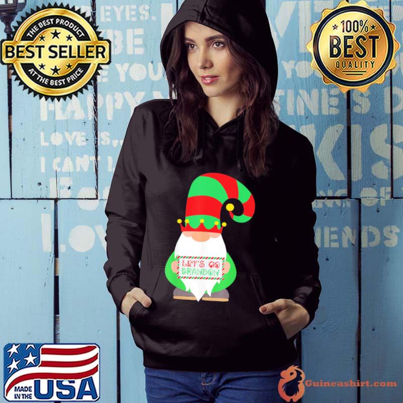 Best Let’s Go Brandon Christmas Gnome Elf T-Shirt