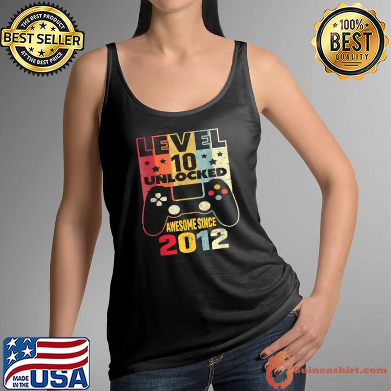 Best level 10 Unlocked Awesome 2012 Birthday Gift 10 Year Old T-Shirt Tank Top