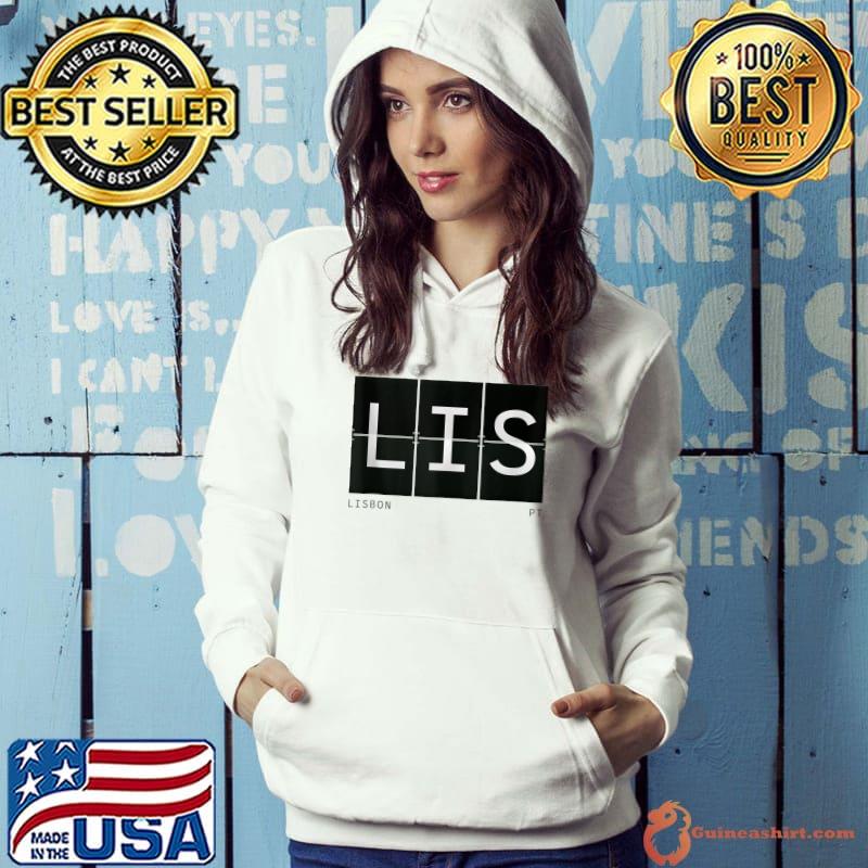 Best lIS Lisbon Portugal Retro Travel Airport Code Traveler T-Shirt
