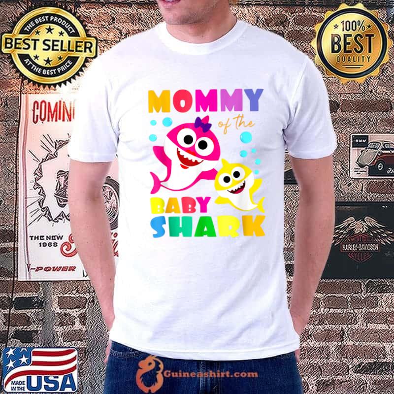 Best mommy Of The Baby Shark Birthday Mommy Shark T-Shirt