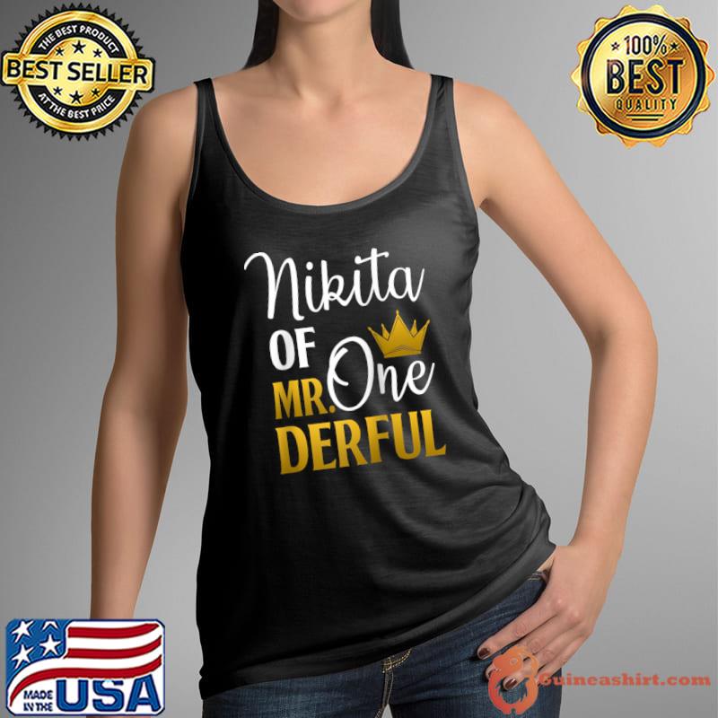 Best nikita Of Mr Onederful 1st Birthday First One-Derful T-s Tank Top
