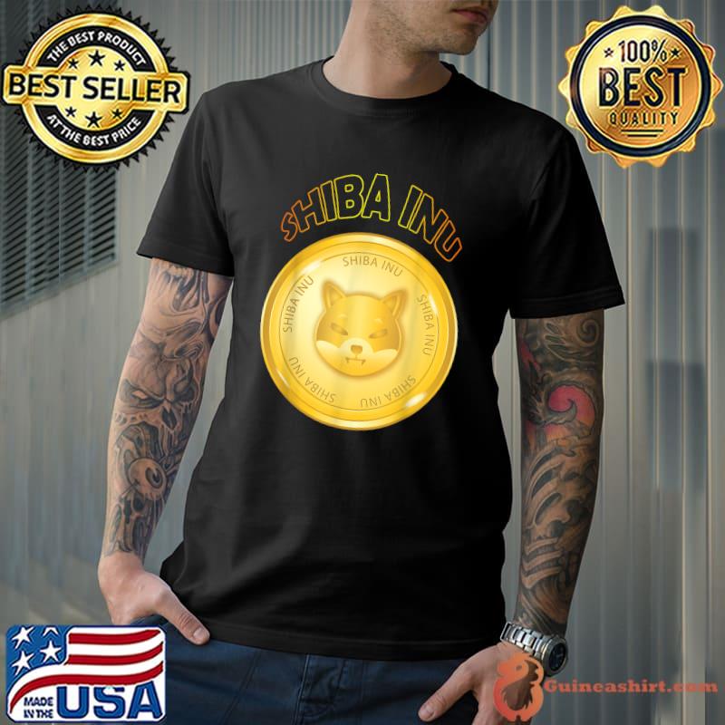Best shiba Inu logo crypto token to the moon T-Shirt