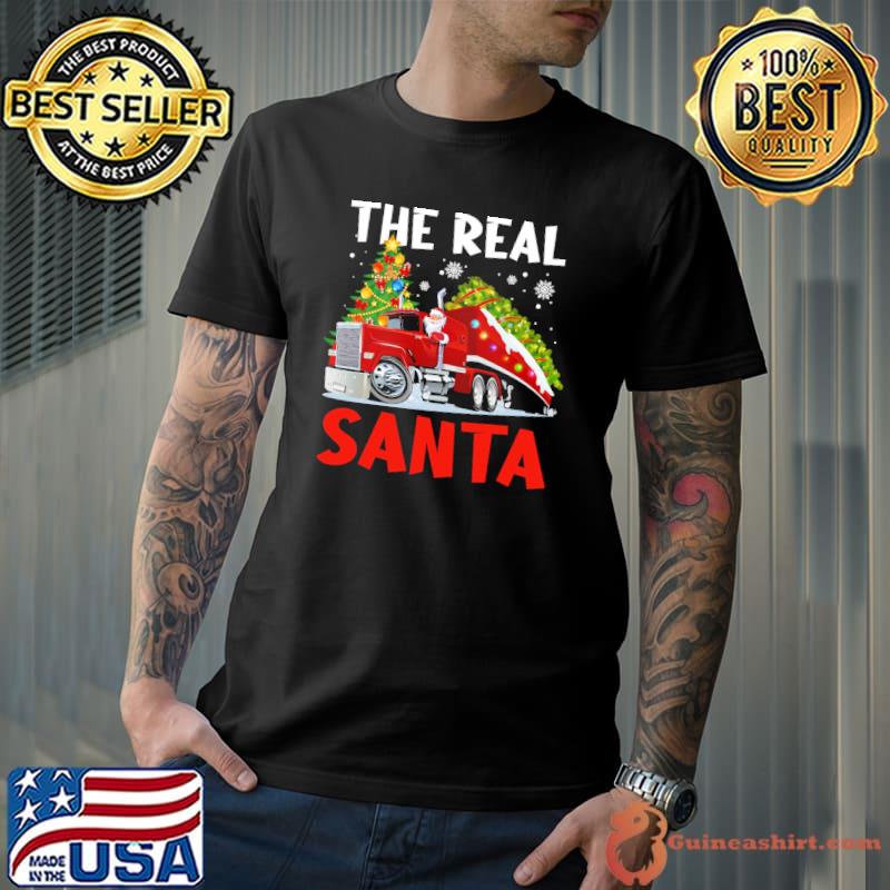 Best The Real Santa Trucker Christmas Shirt Unisex