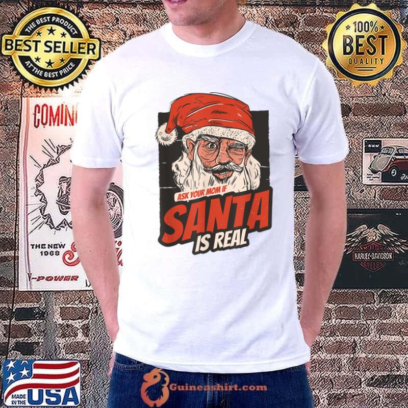Best Xmas Santa Claus Merry Christmas Holidays Mom Joke Pajama T-Shirt