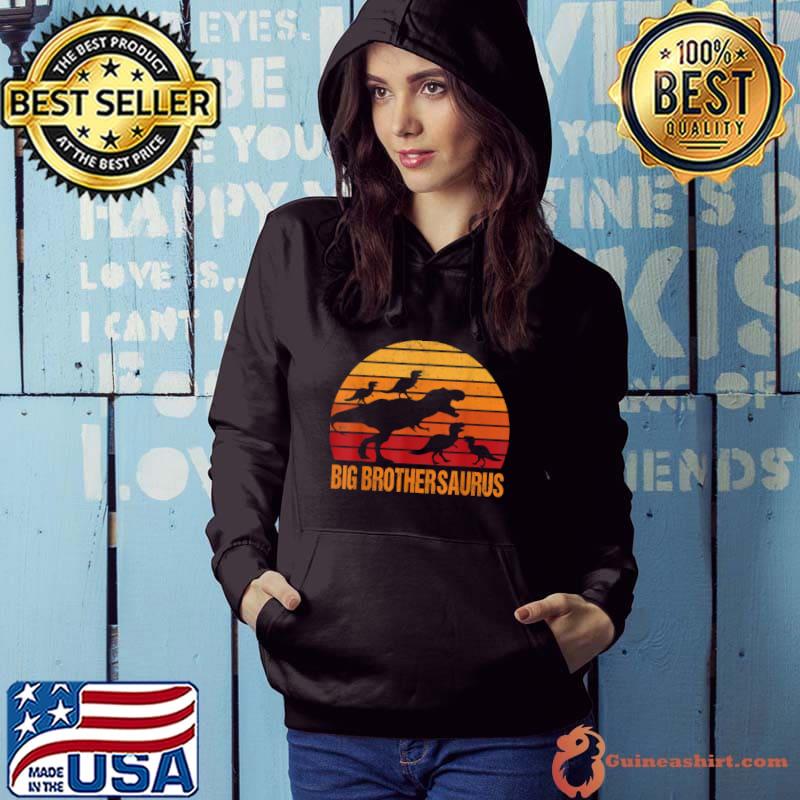 Big Brother Dinosaur Big Brothersaurus 4 four kids Gift T Shirt