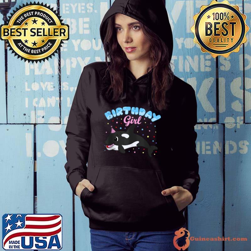 Birthday Girl Cute Orca Killer Whale Party Gift for Girls Tank Top