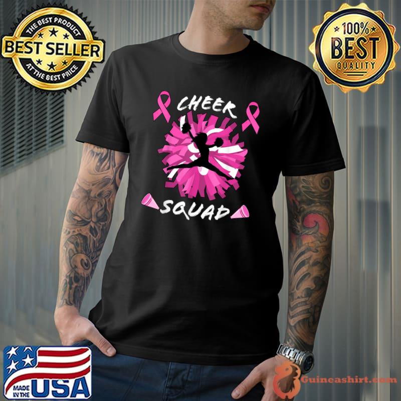 Cheer Squad Breast Cancer Awareness Month Cheerleader T-Shirt