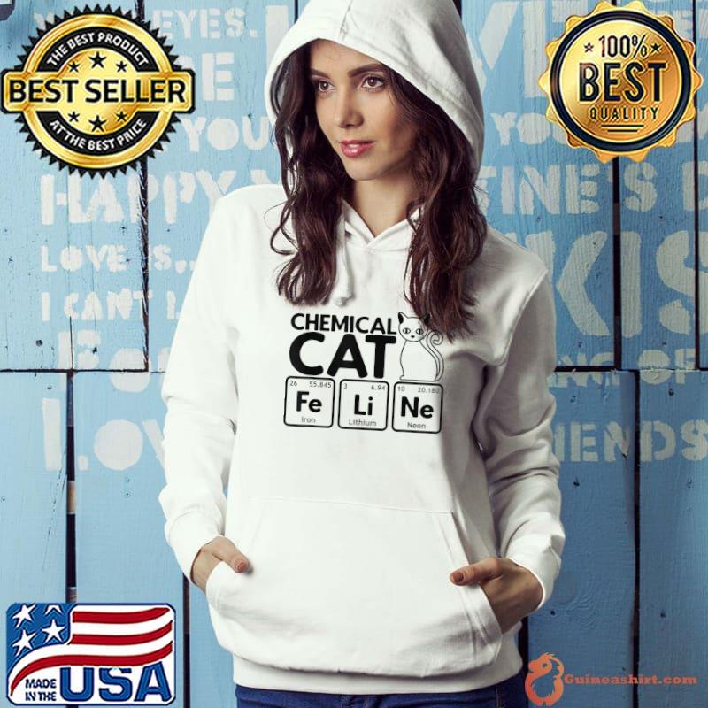 Chemical Cat Feline Chemistry Fun Periodic Table of Elements T-Shirt