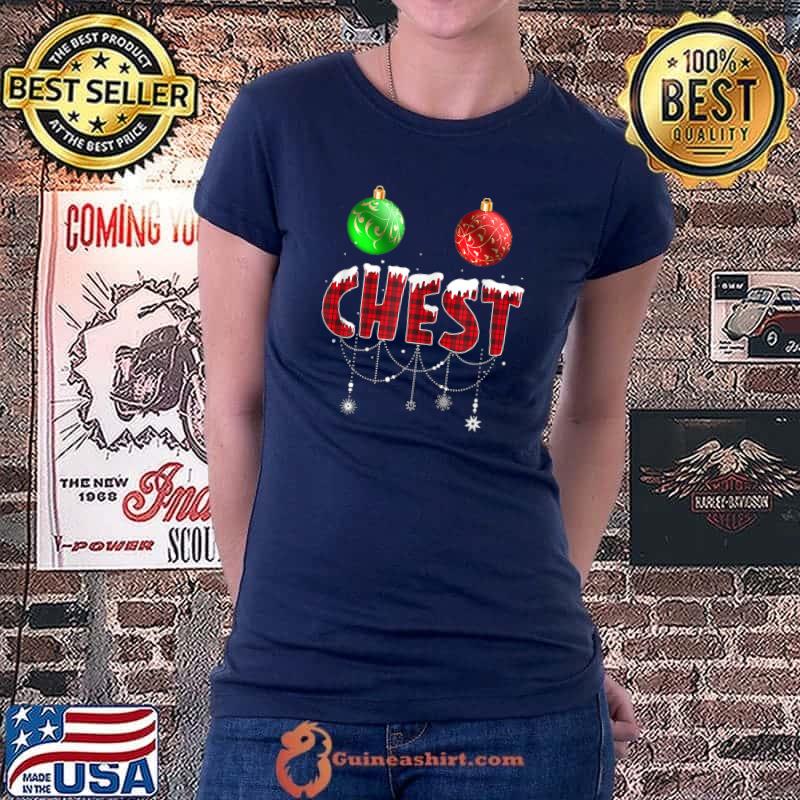 Chest Nuts Funny Matching Chestnuts Christmas Couples Nuts T-Shirt