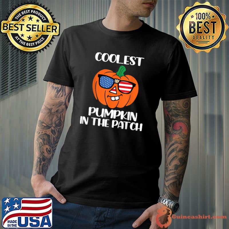 Coolest Pumpkin In The Patch Halloween Kids Boys Girls 2021 T-Shirt