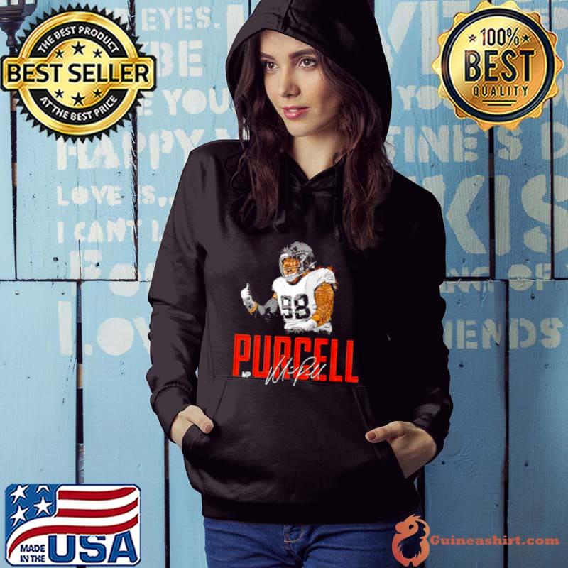 denver Football Mike Purcell player name signature shirt