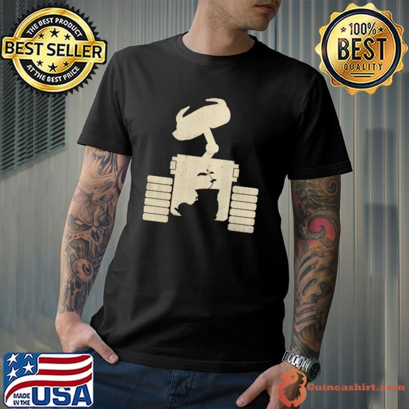 Disney Pixar WALL-E Robot And Boot Silhouette T-shirt