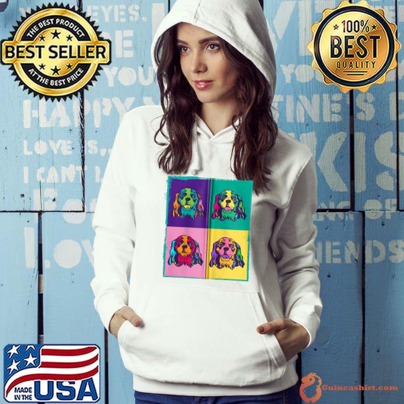 Dog Lover I Pop Art Cavalier King Charles Spaniel T-shirt