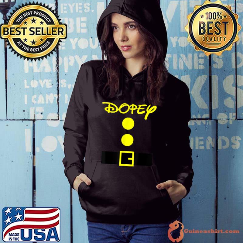 Dopey Dwarf Halloween Costume Color Matching Dopey Dwarf T-Shirt Hoodie