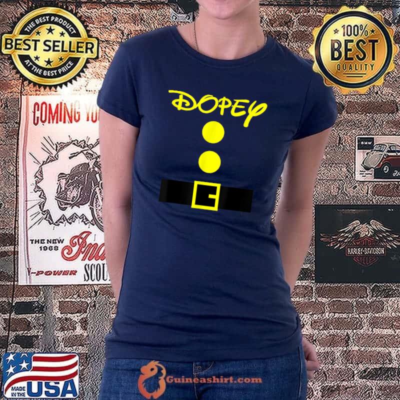 Dopey Dwarf Halloween Costume Color Matching Dopey Dwarf T-Shirt Ladiestee
