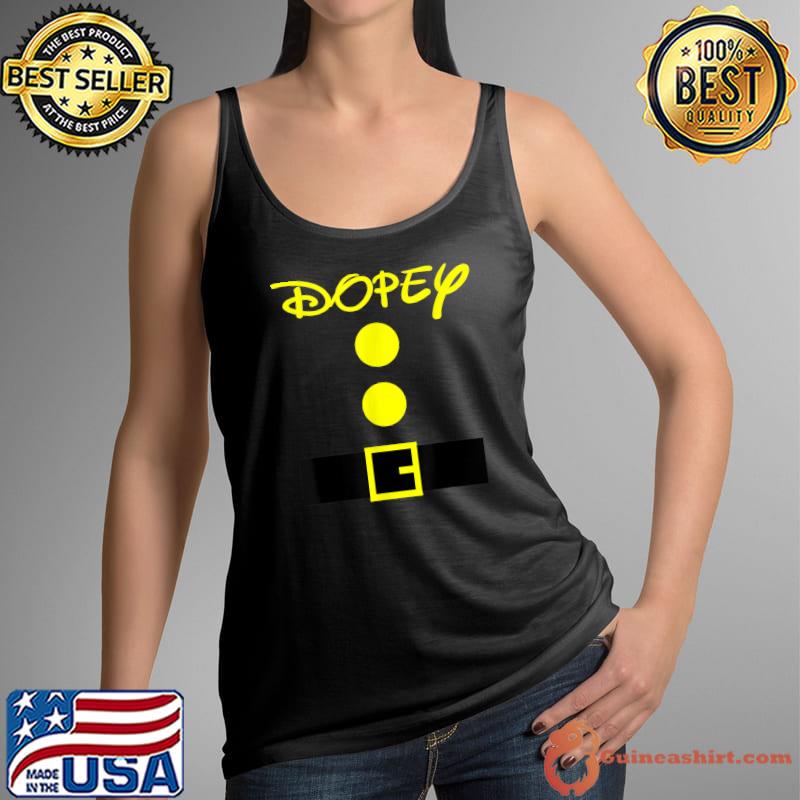 Dopey Dwarf Halloween Costume Color Matching Dopey Dwarf T-Shirt Tank Top