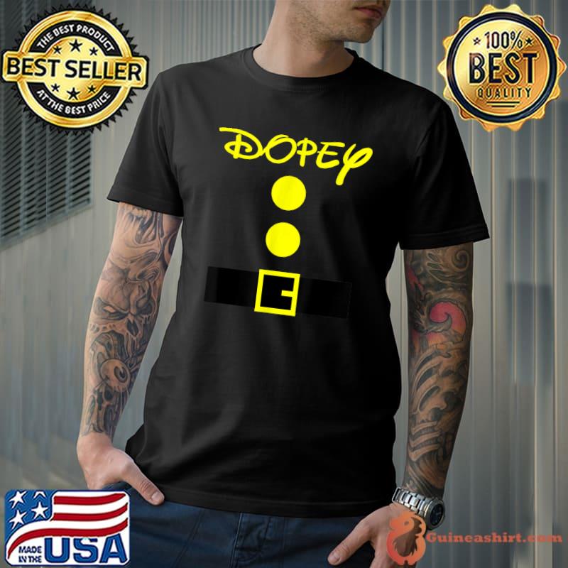 Dopey Dwarf Halloween Costume Color Matching Dopey Dwarf T-Shirt