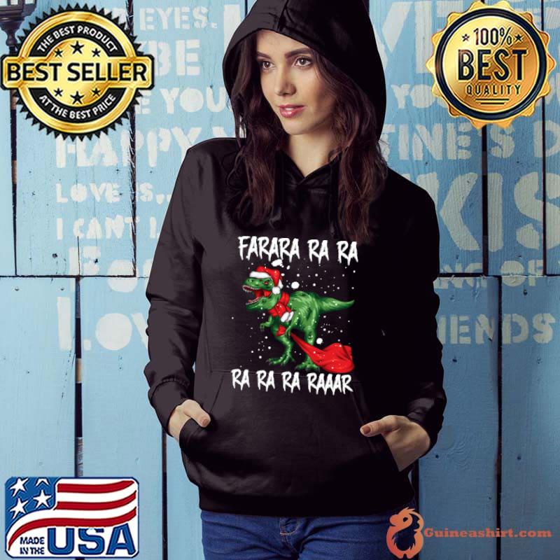 Farara Ra Ra Funny Christmas Carol Dinosaur T-Shirt