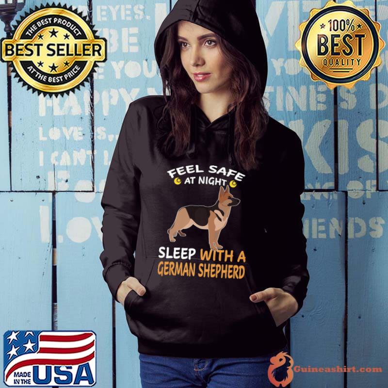Feel Safe At Night-Sleep With A German-Shepherd Premium T-Shirt