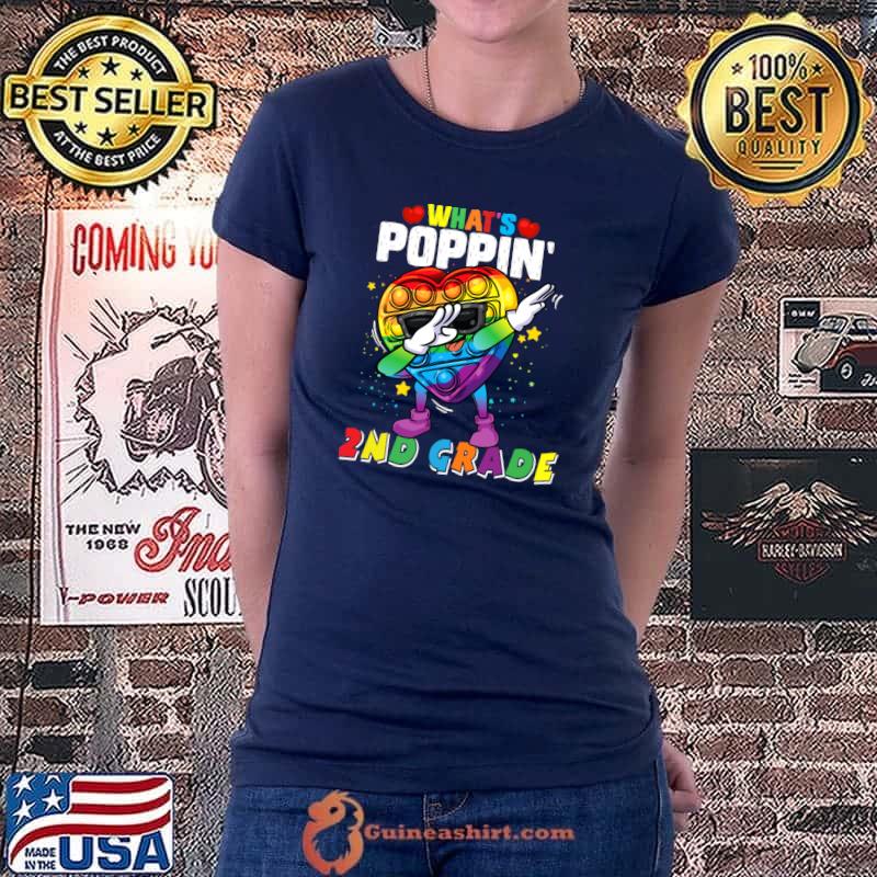Fidget Toy What's Poppin' 2nd Grade 100th day of school 2022 T-s Ladiestee