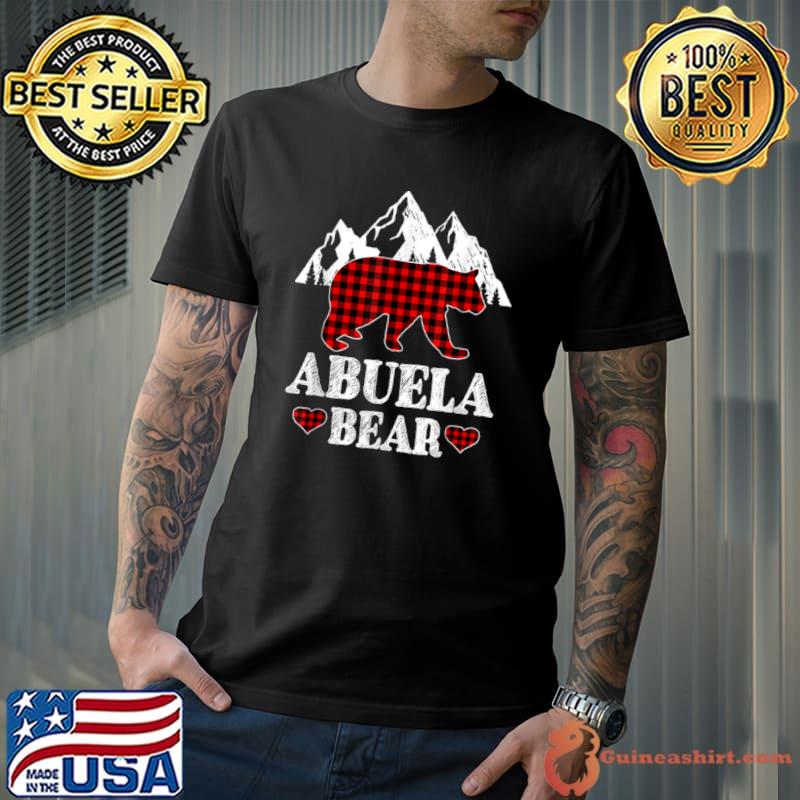 Funny Bear Bear Christmas Pajama Red Plaid Buffalo Matching T Shirt Unisex