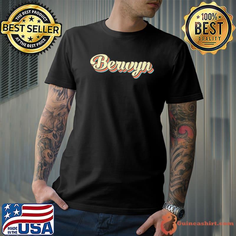 Funny berwyn TShirt Retro Art Baseball Font Vintage Premium T-Shirt