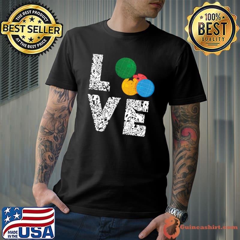 Funny bocce Ball Player Love Italian Player Boccia Team Game T-shirt