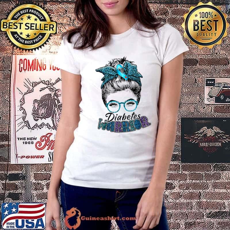 Funny diabetes Warrior Awareness Diabetic Support Type walk T-Shirt Ladiestee