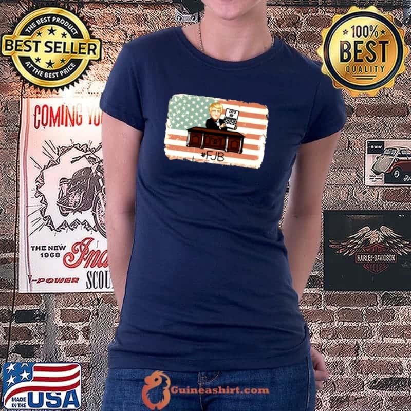 Funny Donald Trump judge let’s go brandon #FJB American flag Ladiestee