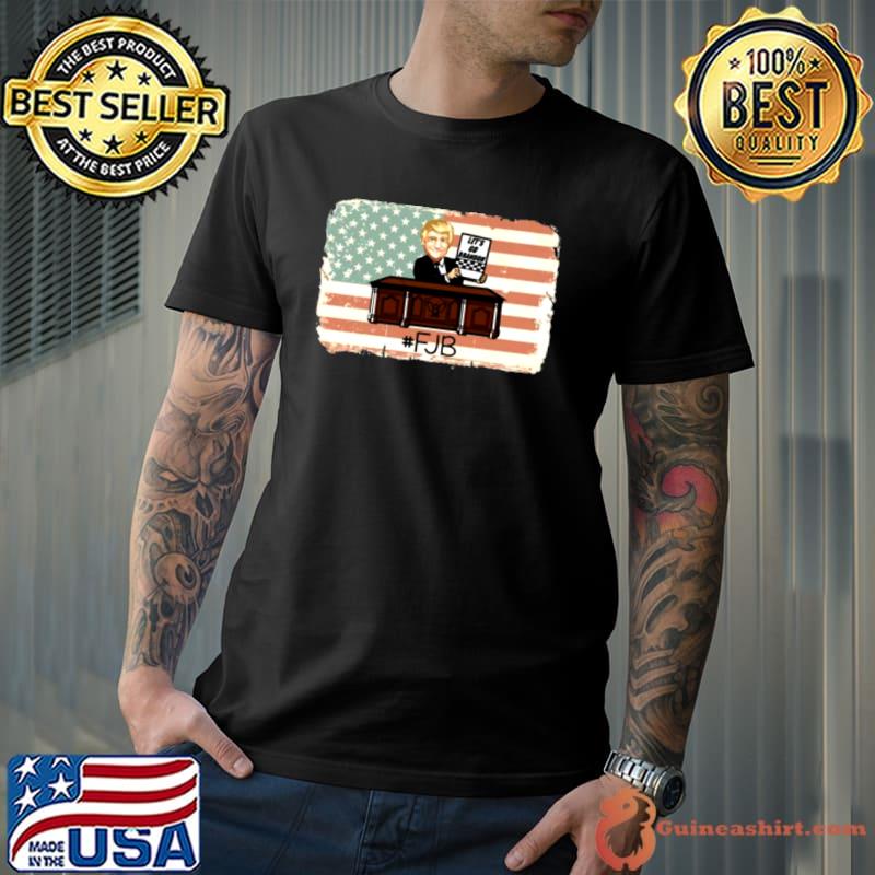 Funny Donald Trump judge let’s go brandon #FJB American flag Unisex