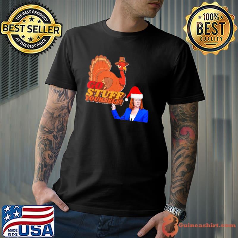 Funny Go Stuff Yourself Let’s Go Biden Turkey T-Shirt Unisex