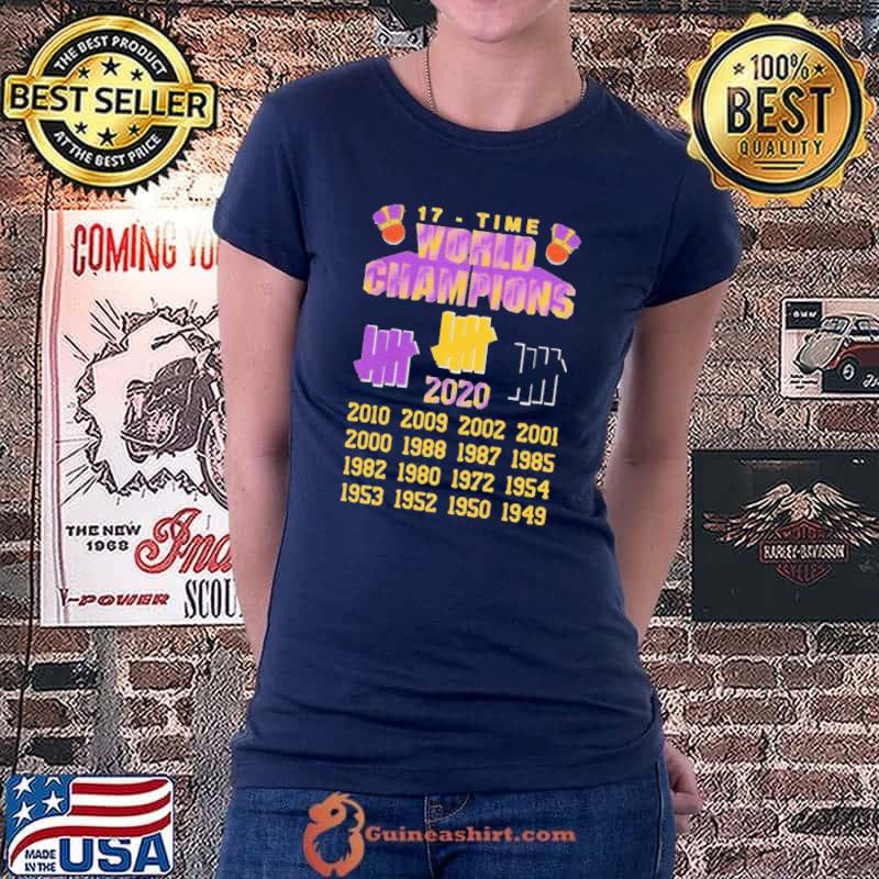 Funny good Undefeated Lakers 17 Time Champion Shirt Ladiestee