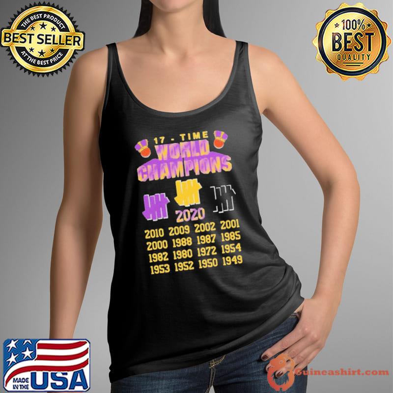 Funny good Undefeated Lakers 17 Time Champion Shirt Tank Top