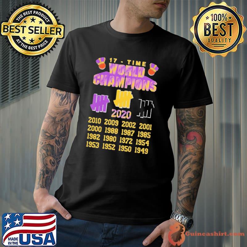 Funny good Undefeated Lakers 17 Time Champion Shirt