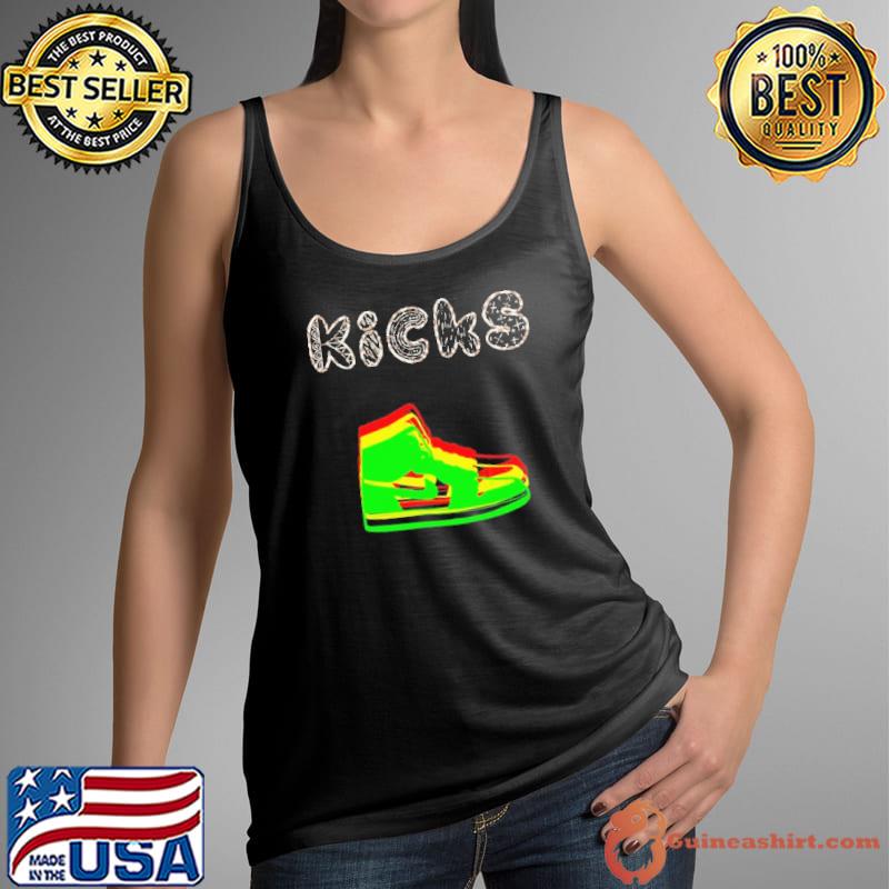 Funny Kicks Sport Shoes Retro Shirt Tank Top