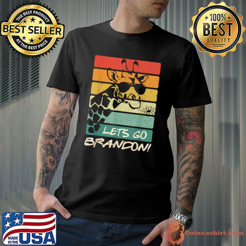 Funny let’s Go Brandon Chant Funny Giraffe Vintage T Shirt