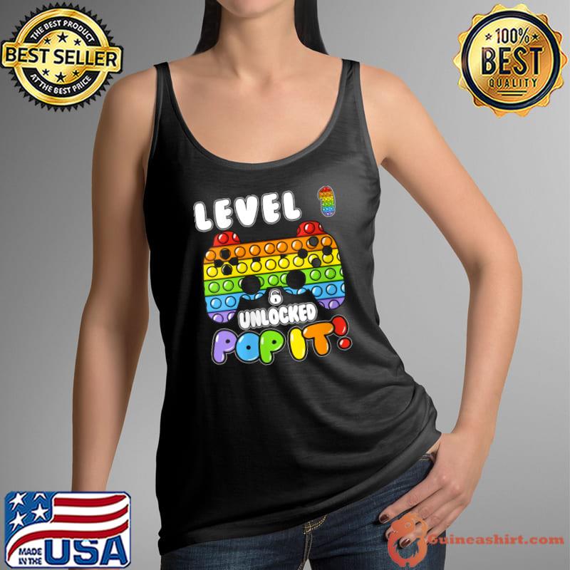 Funny level 1 Unlock Boy Girl Pop It 1 Years Old Birthday Gamer T-Shirt Tank Top