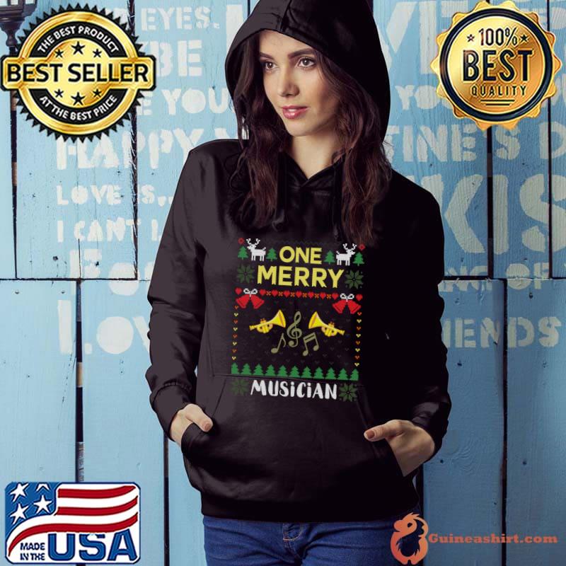 Funny One Merry Musician Music Band Ugly Christmas T-shirt