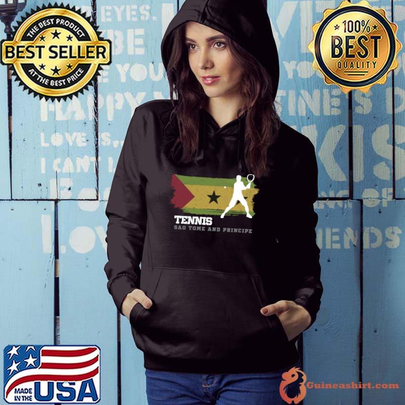 Funny tennis Sao Tome & Principe Flag Team Tennis Player Tennis T-Shirt