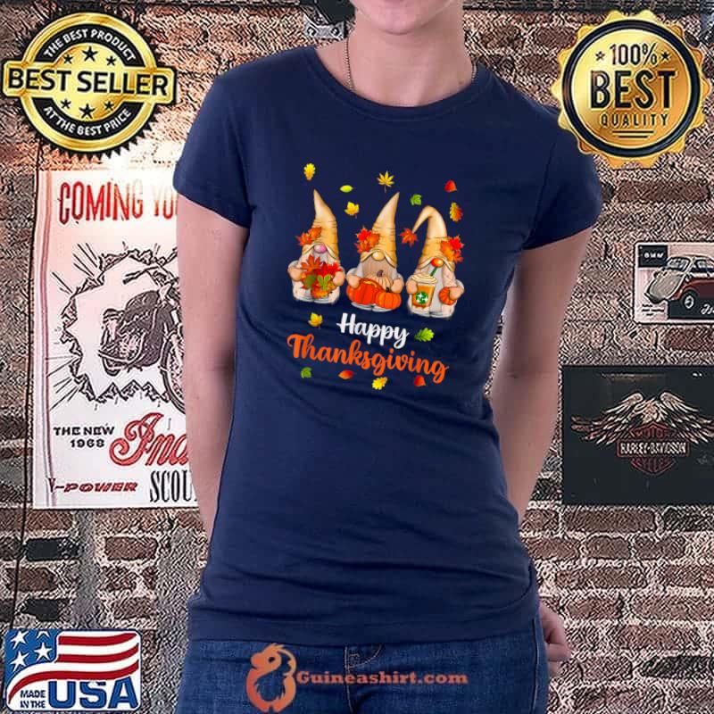 Funny Thanksgiving Gnome - Gnomies Lover Fall Autumn T-Shirt