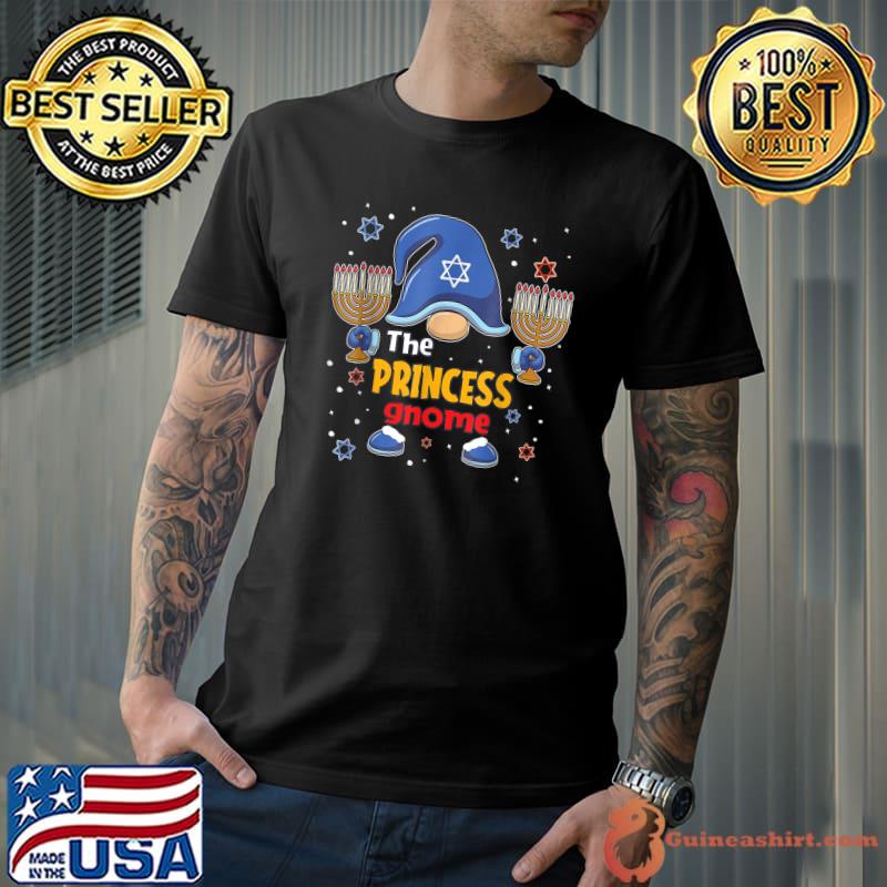 Funny The Princess Gnome Hanukkah Matching Family Pajama T-Shirt Unisex