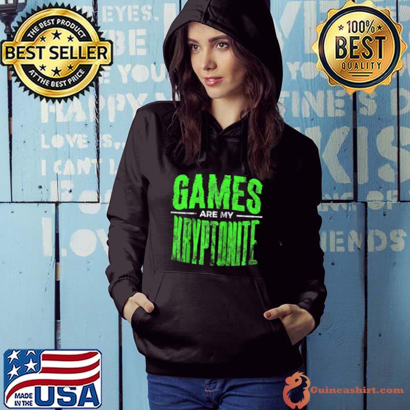 Funny Video Online Gamer Humor Games Are My Kryptonite T-Shirt