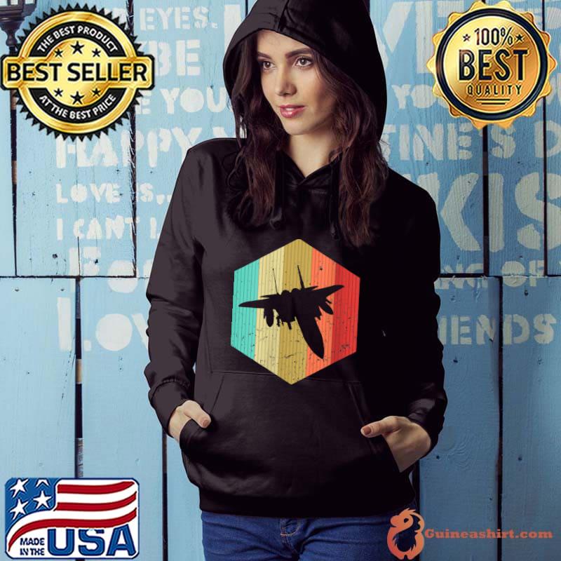 Funny vintage Airplane Retro Airplane Silhouette Aircraft Lover T-Shirt Hoodie