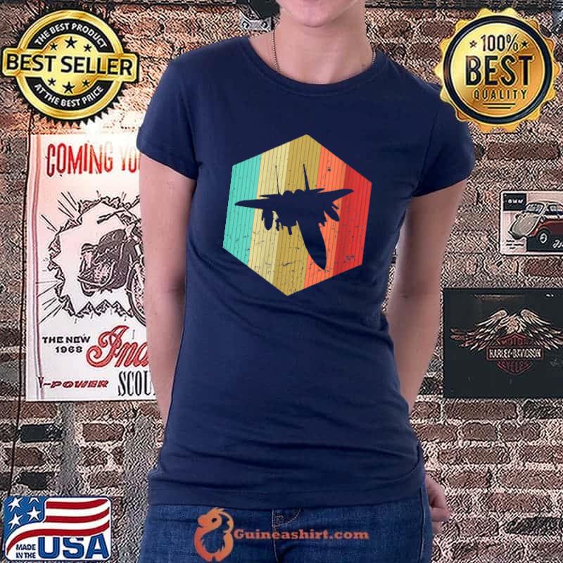 Funny vintage Airplane Retro Airplane Silhouette Aircraft Lover T-Shirt