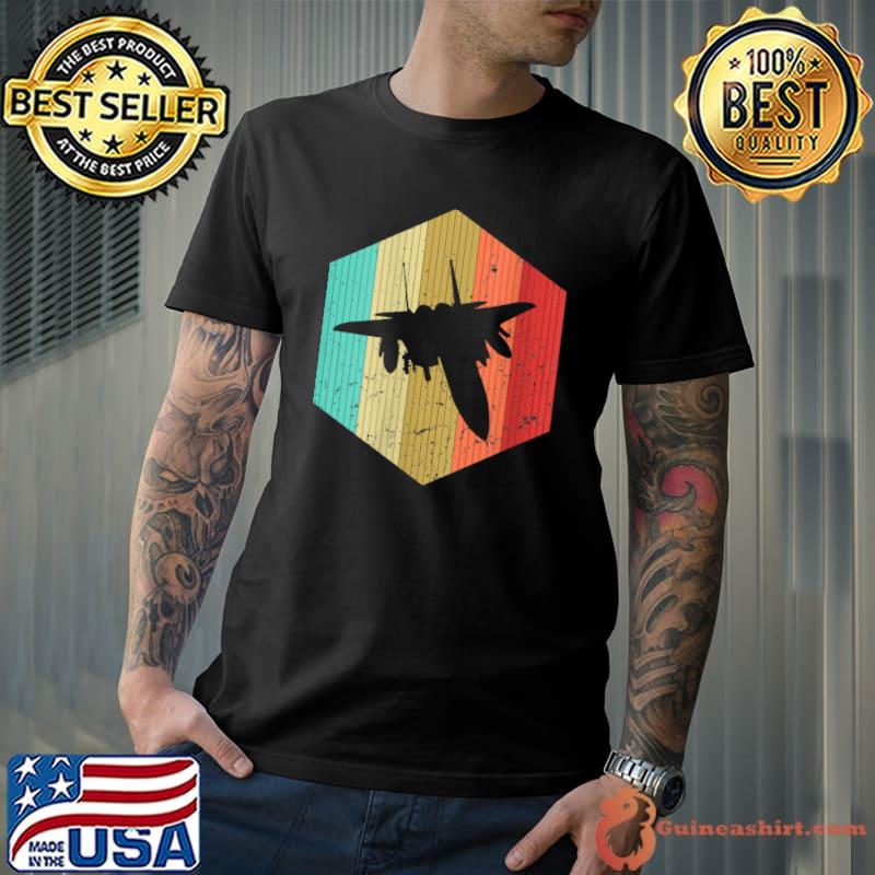 Funny vintage Airplane Retro Airplane Silhouette Aircraft Lover T-Shirt Unisex