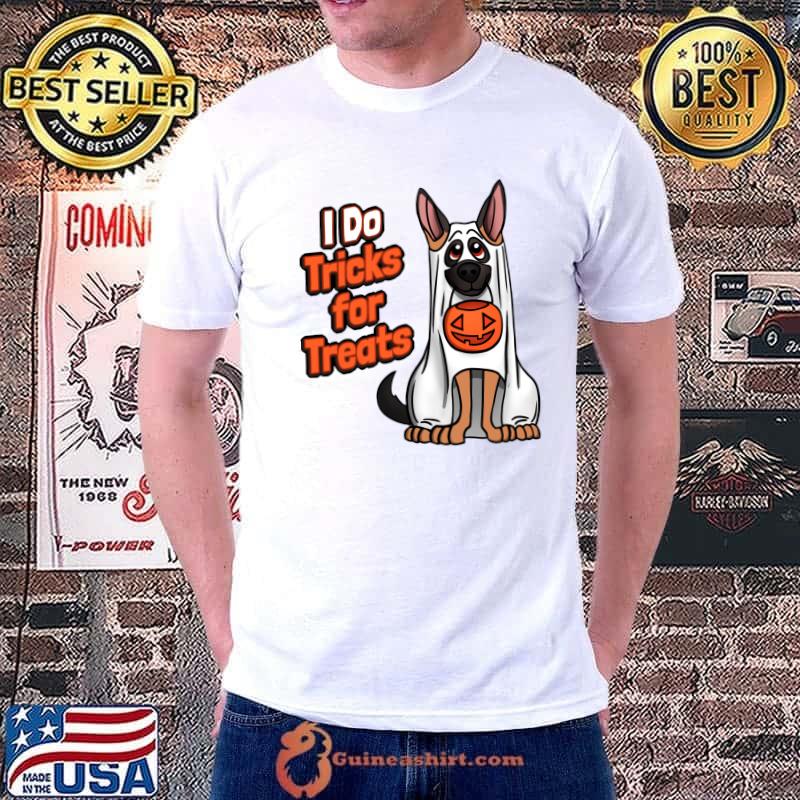 German Shepherd Halloween costume I do tricks for treats T-Shirt