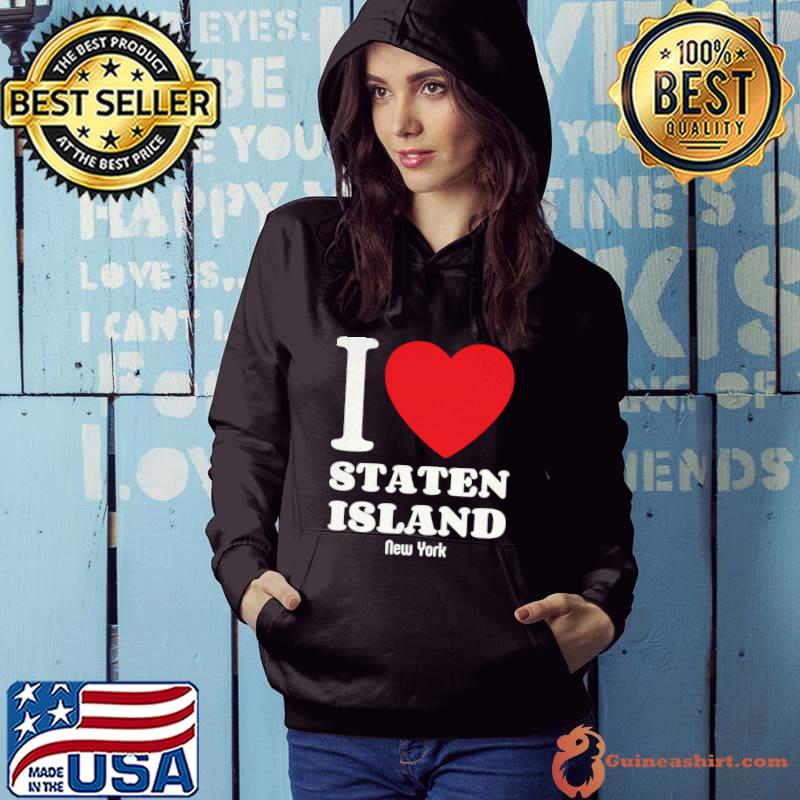 I Love Staten Island New-York Lover Retro Distressed Style T-Shirt