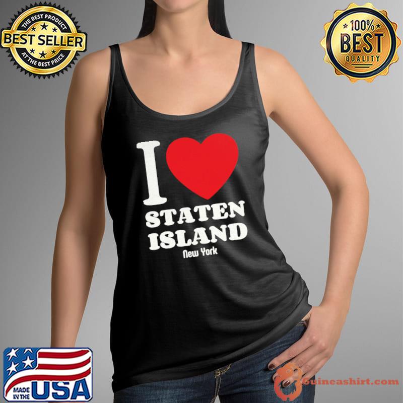 I Love Staten Island New-York Lover Retro Distressed Style T-Shirt Tank Top