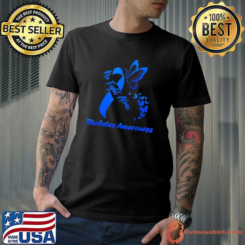 In November we wear blue butterflies diabetes awarness fight T-Shirt Unisex
